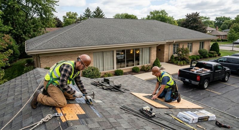 Our team working on Roofing Service projects in Milton, VT