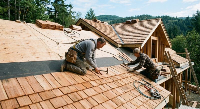 Cedar Roof Installation in Colchester, VT