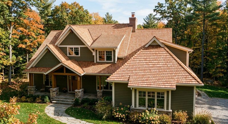 Cedar Roof Installation in Colchester, VT