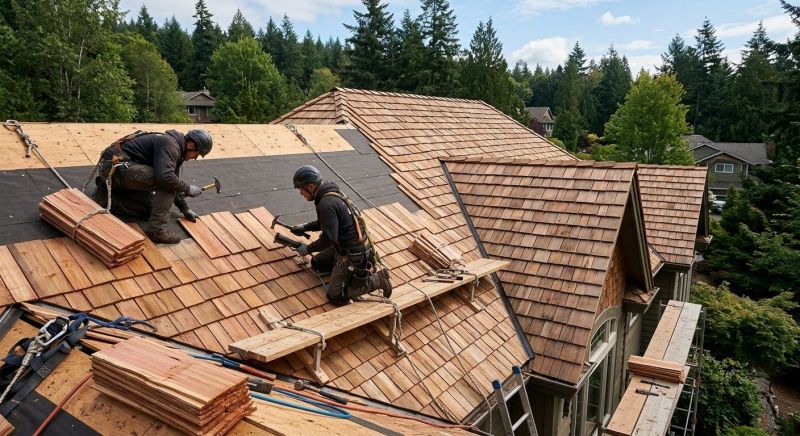 Cedar Roof Installation in Plattsburgh, NY
