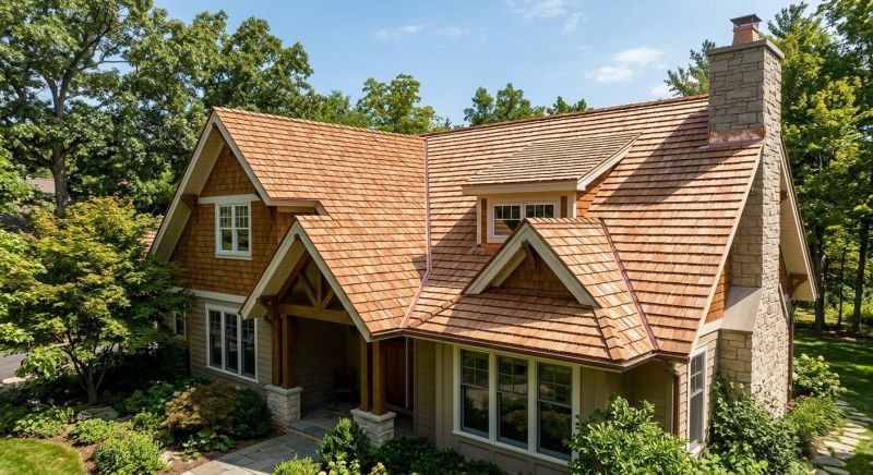 Cedar Shake Roof Construction in South Burlington, VT