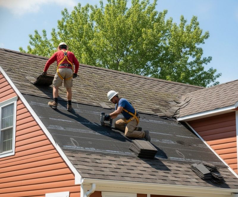 Damaged Roof Replacement in Franklin County, VT