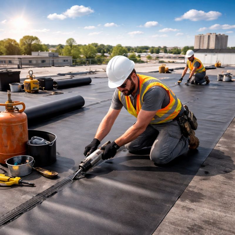 Epdm Roof Installation in Milton, VT
