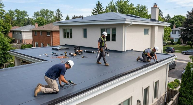 Epdm Roof Installation in Plattsburgh, NY