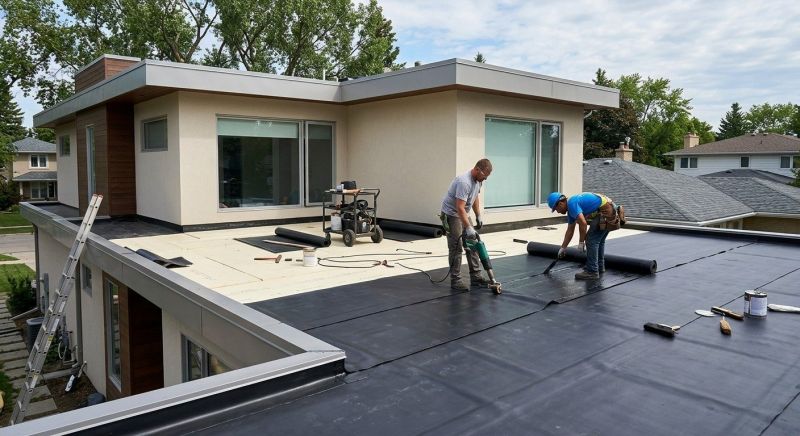 Flat Roof Installation in Franklin County, VT