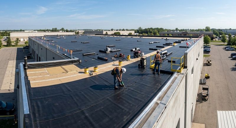 Flat Roof Installation in Huntington, VT