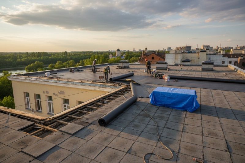 Flat Roof Replacement in Jeffersonville, VT
