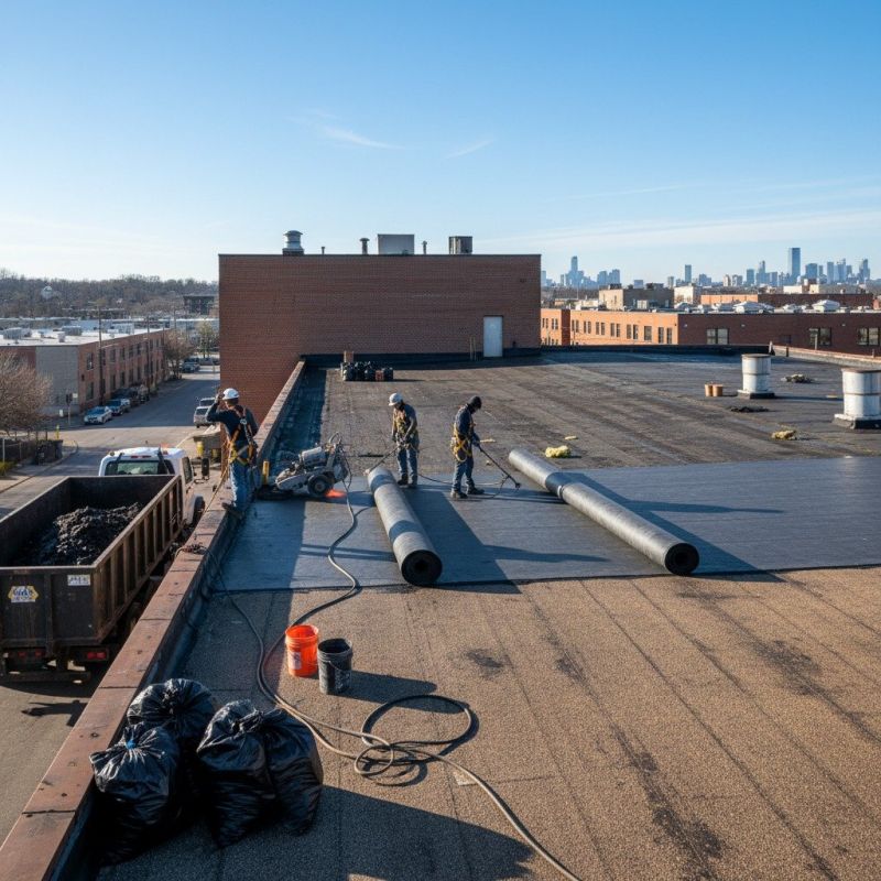 Flat Roof Replacement in Jeffersonville, VT