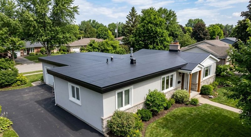 Rubber Roof Installation in Milton, VT