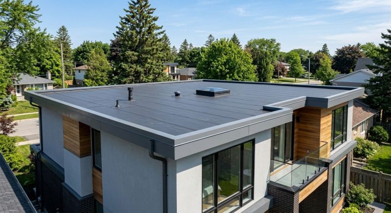 Single Ply Roof Installation in Huntington, VT