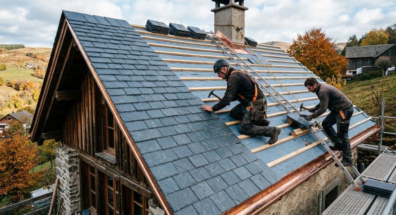Slate Roof Construction in Essex Junction, VT