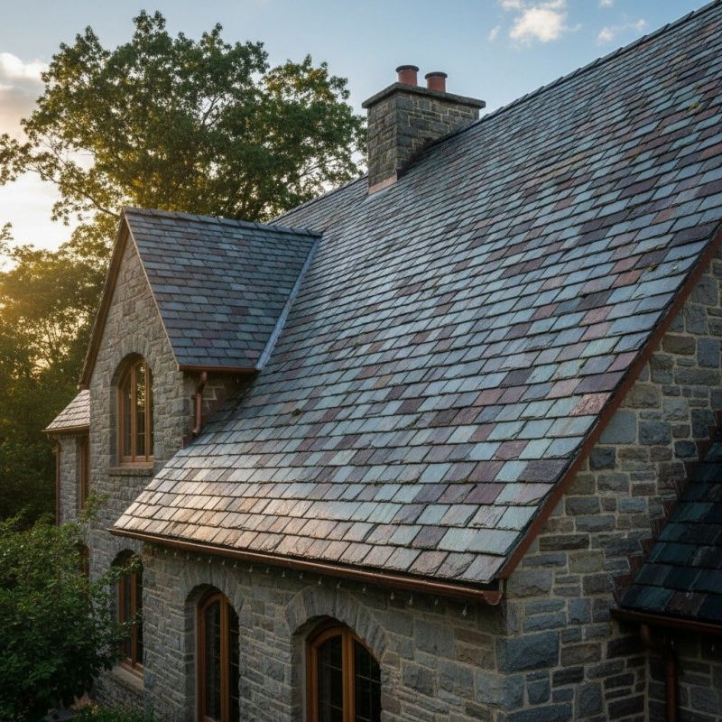 Slate Roof Replacement in Cambridge, VT