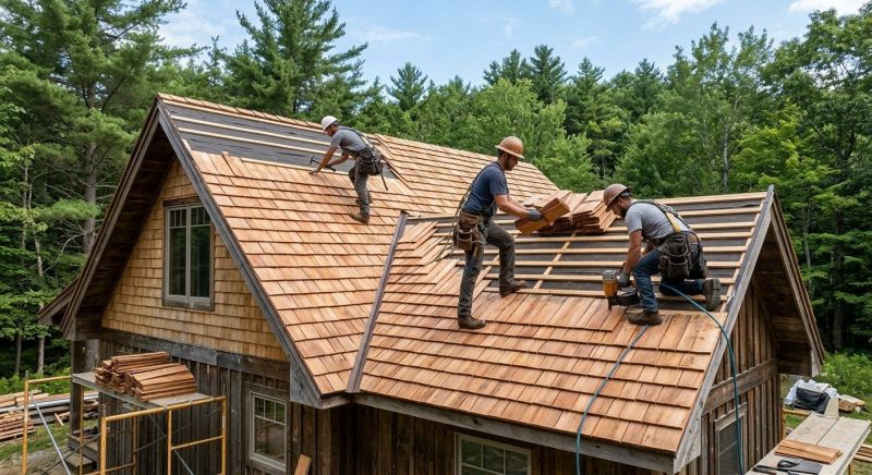 Wood Roofing Installation in Colchester, VT