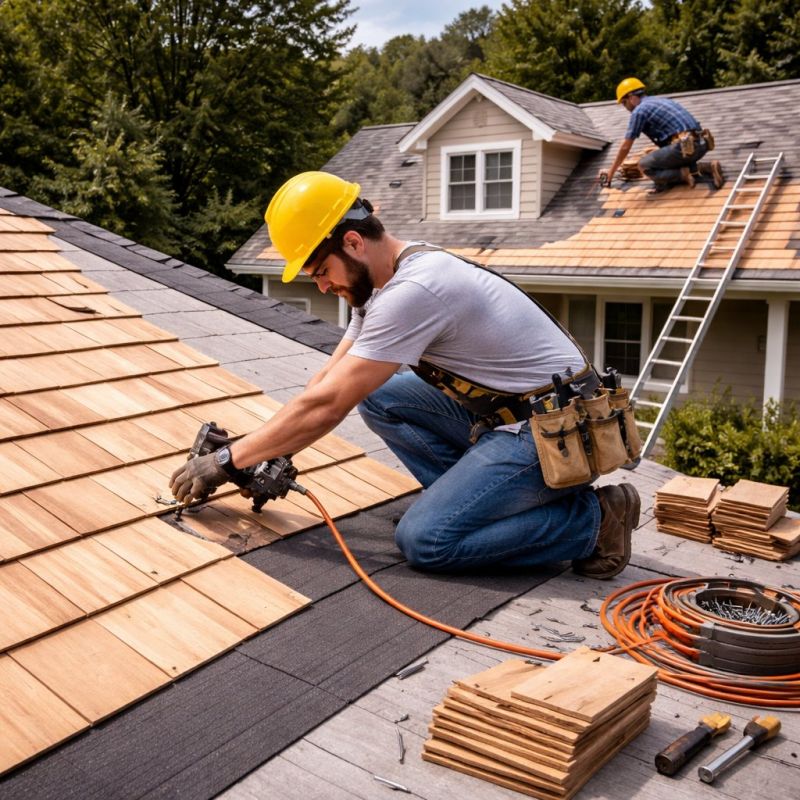 Wood Roofing Installation in Grand Isle, VT