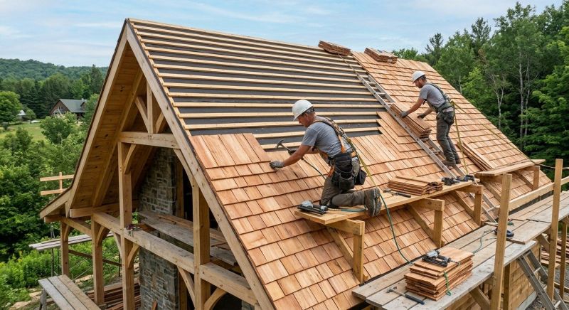 Wood Roofing Installation in Williston, VT
